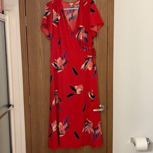 Beautiful floral cross tie dress